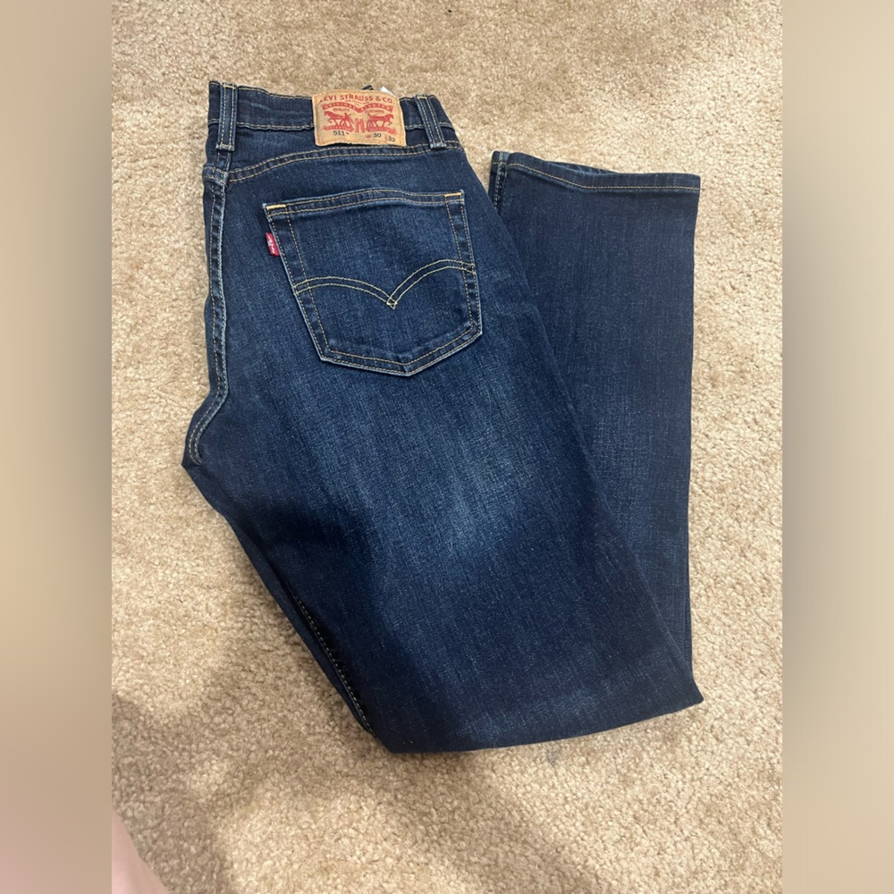 Levi Strauss and Co original 511 riveted jeans